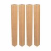 Outwater Architectural Products by 35-1/4in H x 3-1/2in Wide Solid Cherry Wood Island Leg, 4PK 5APD11919